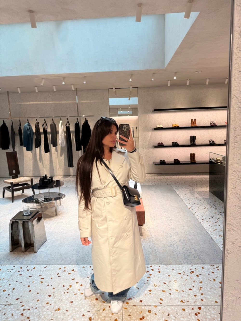 Zara Cream Trench Coat